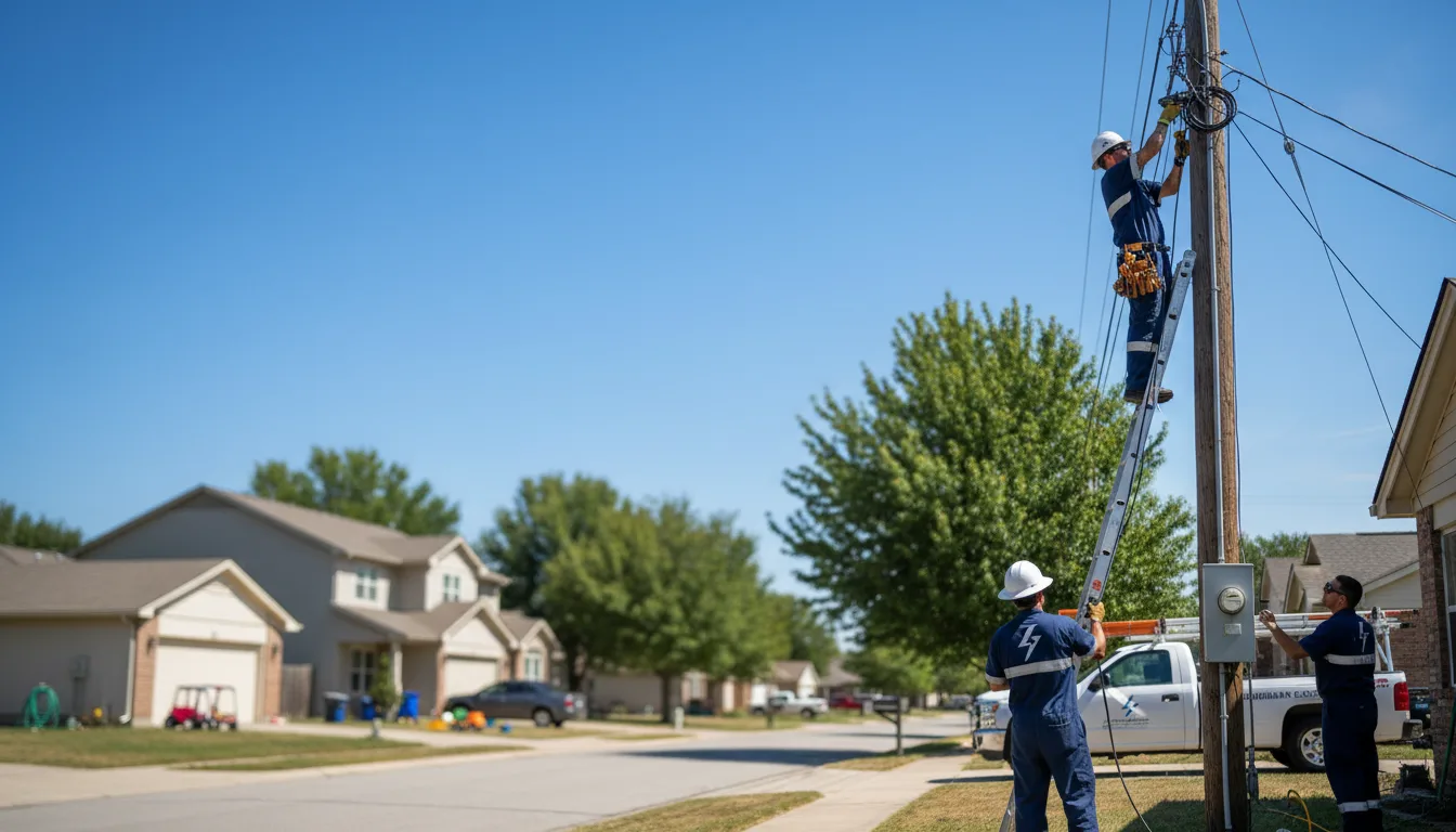 Residential electrician providing installation services in Tuleta, TX